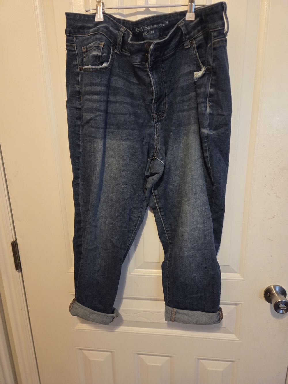 Maurices Women's Dark Blue Relaxed Denim Jeans